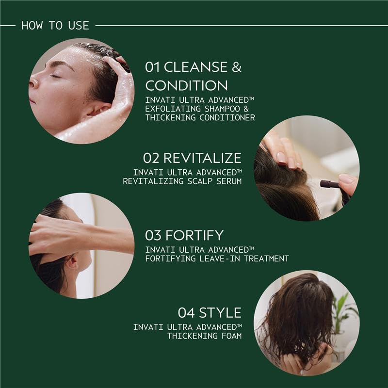Aveda Invati Ultra conditioner light being applied to wet hair for detangling benefit