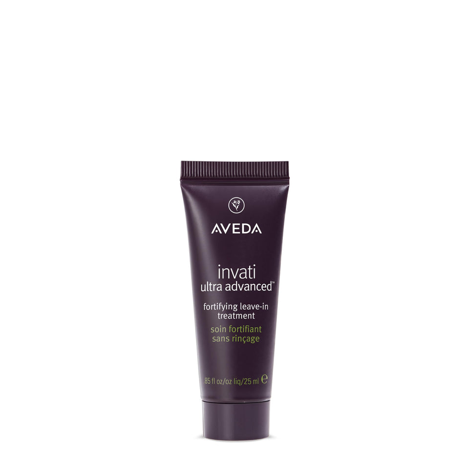 Aveda Invati Ultra front packaging showing compact bottle and branding benefit