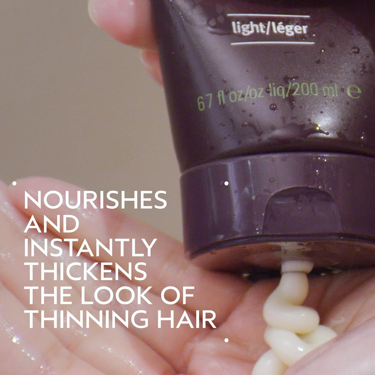 Aveda Invati Ultra Light pump and cap detail for easy dispensing benefit