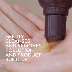 Aveda Invati Ultra pump top close-up illustrating easy dispensing benefit