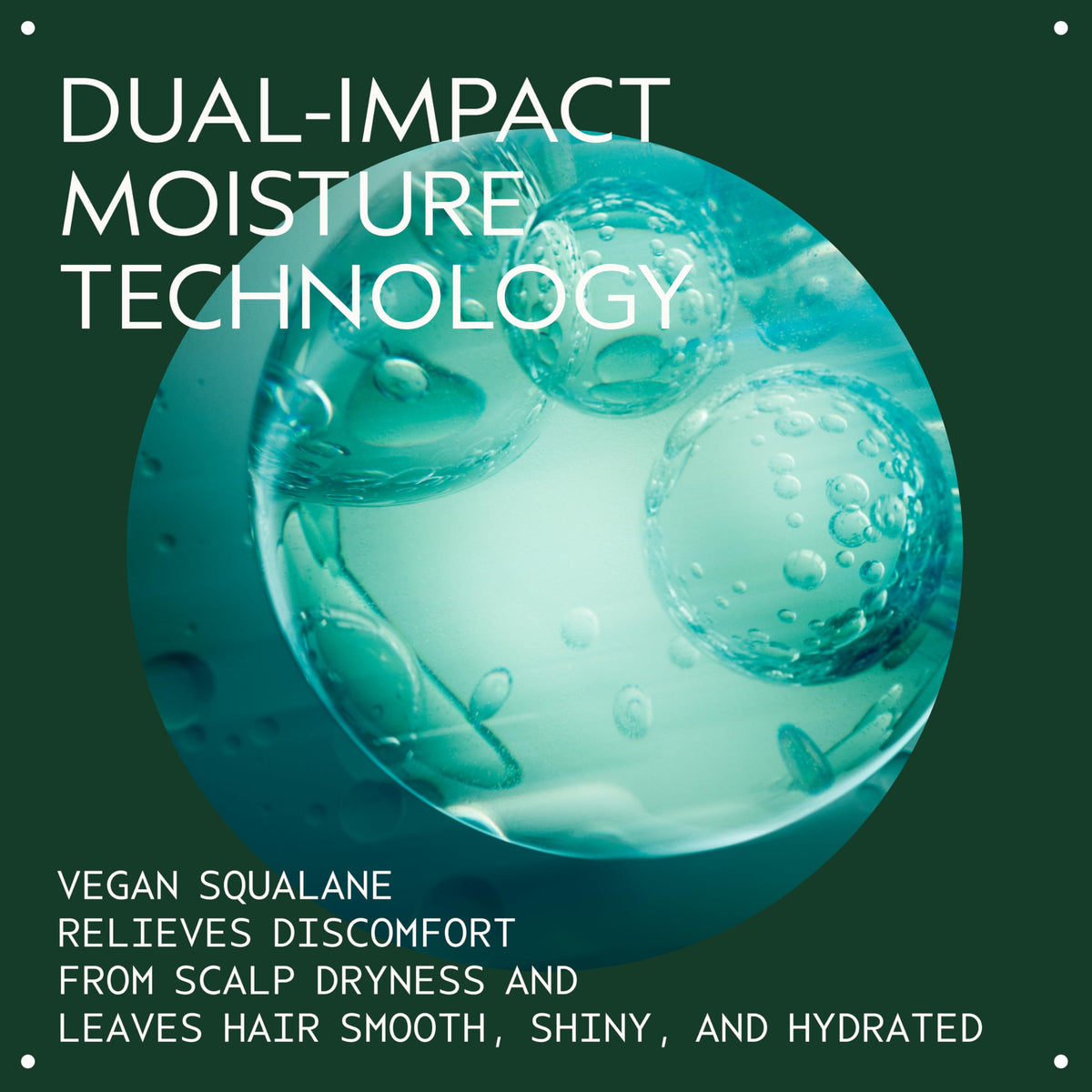 Aveda masque applied to scalp demonstrating soothing action