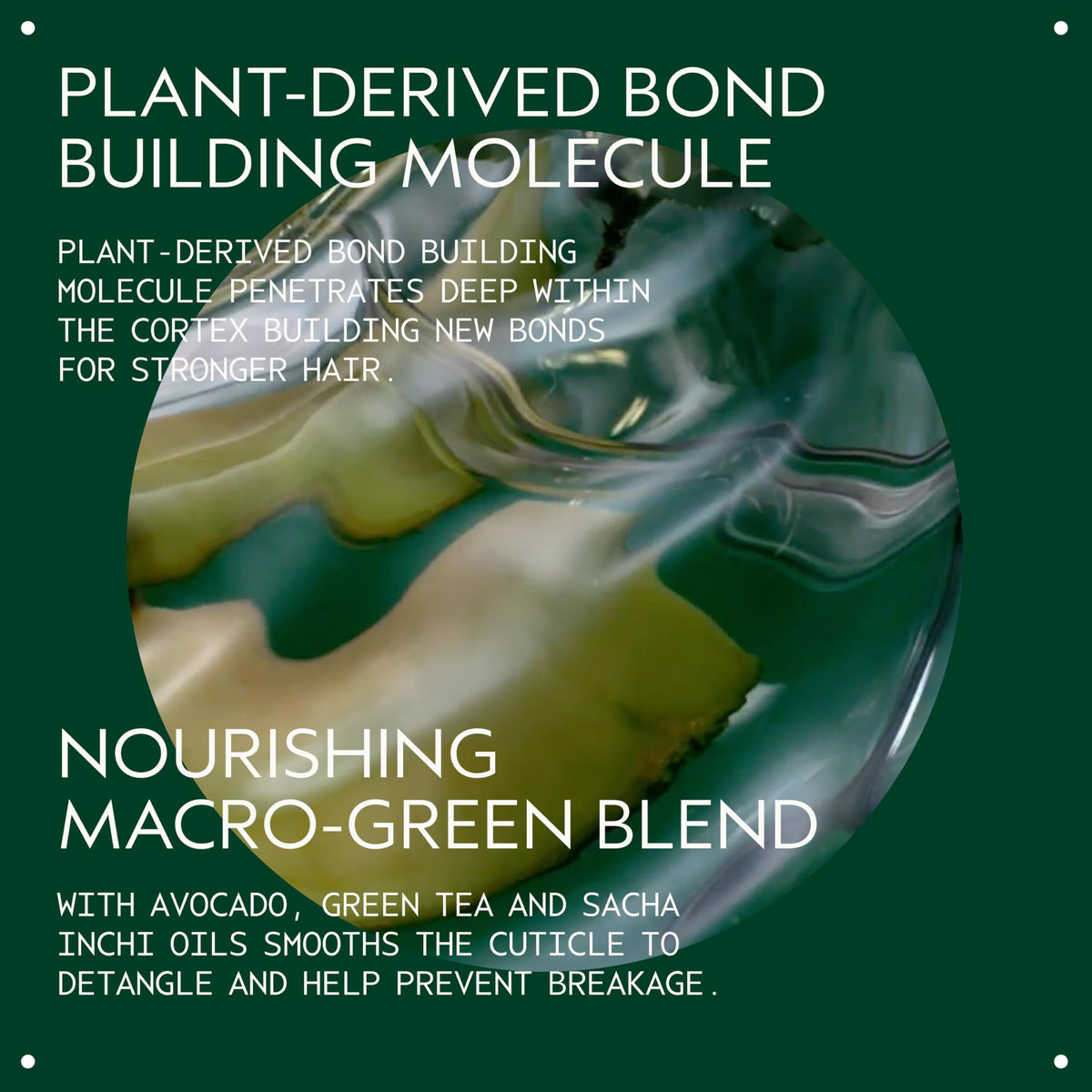 Close-up of Aveda cream texture highlighting plant-derived repair benefit