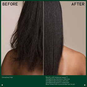 Aveda Botanical Repair masque rich being applied to damp hair for intensive conditioning