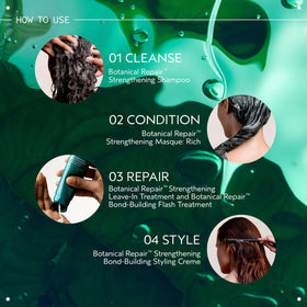 Aveda Botanical Repair masque rich before and after hair improvement in shine and softness