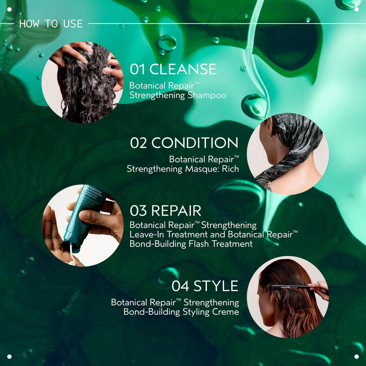 Aveda label detail highlighting plant-derived ingredients and exclusions