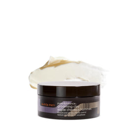 Aveda men grooming clay jar front view showing clean matte packaging and professional hold