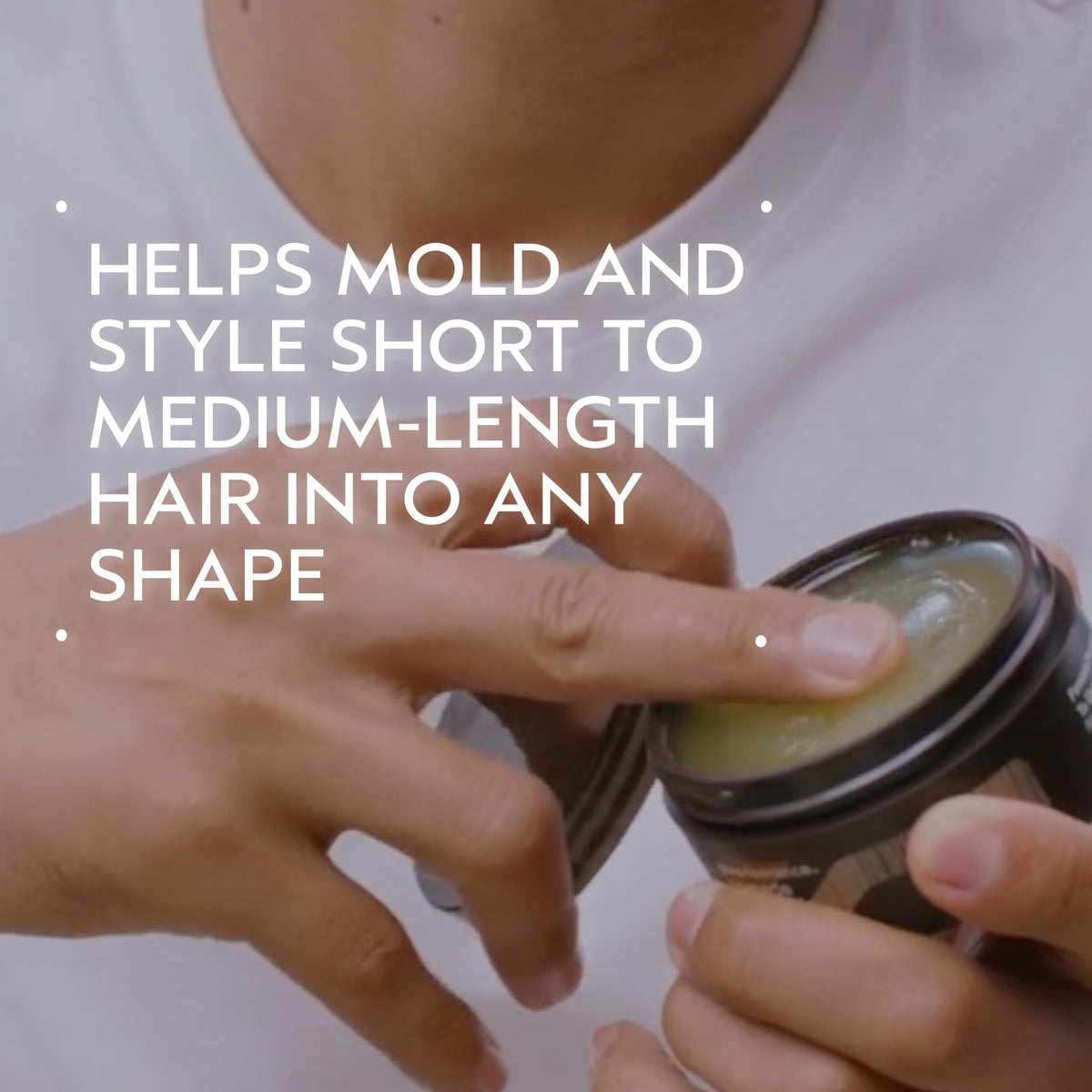 Aveda jar open showing creamy texture for easy distribution
