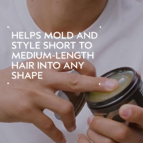 Aveda jar open showing creamy texture for easy distribution