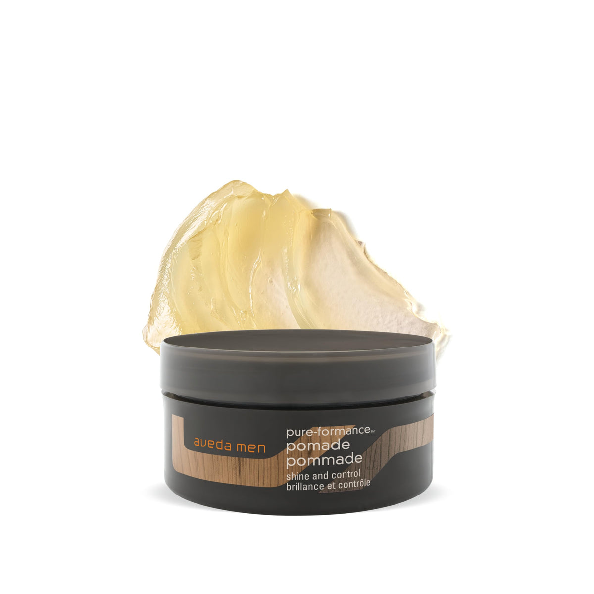Aveda front jar showing 2.5oz size and strong hold benefit