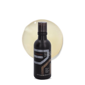 Aveda front packaging showing bottle and brand, clear styling benefit