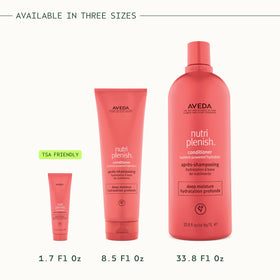 Aveda Nutriplenish before and after hair showing increased smoothness and softness