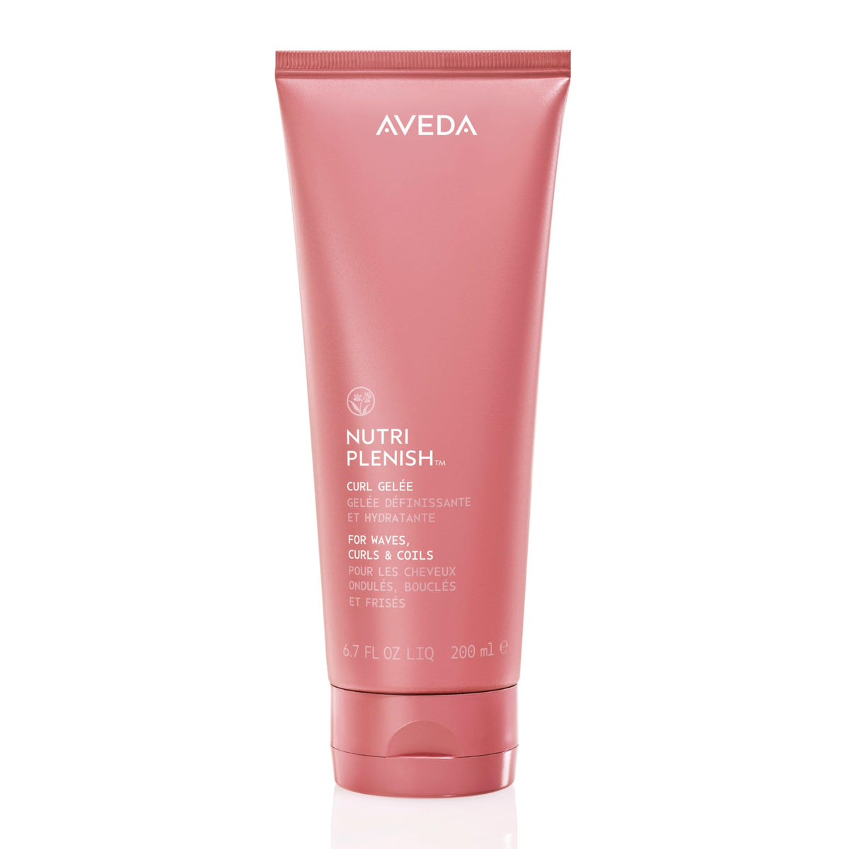 Aveda Nutriplenish Curl Gelée jar front view showing clean packaging and product size