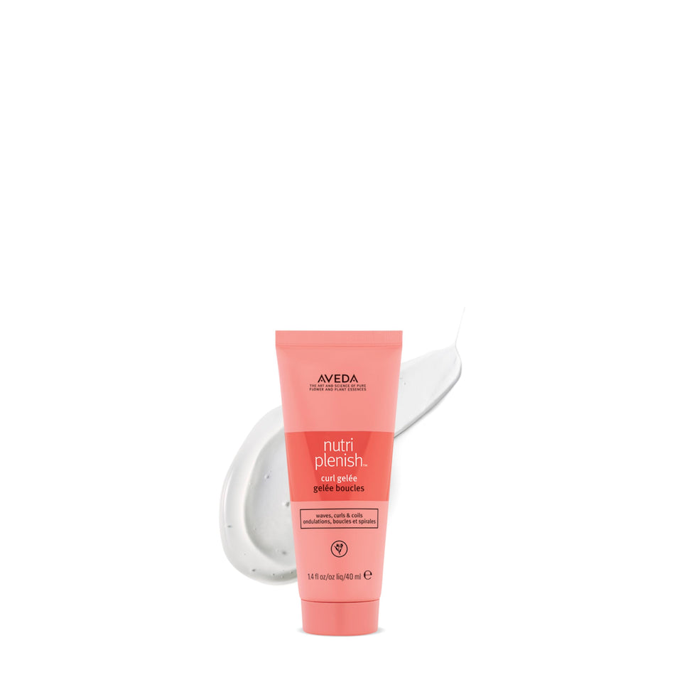 Aveda Nutriplenish Curl Gelée front bottle view showing clean packaging and styling benefits