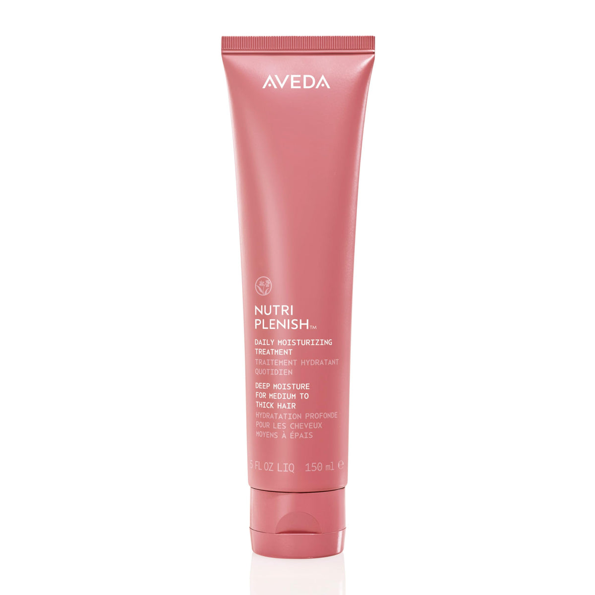 Aveda Nutriplenish front bottle showing packaging and product name benefits
