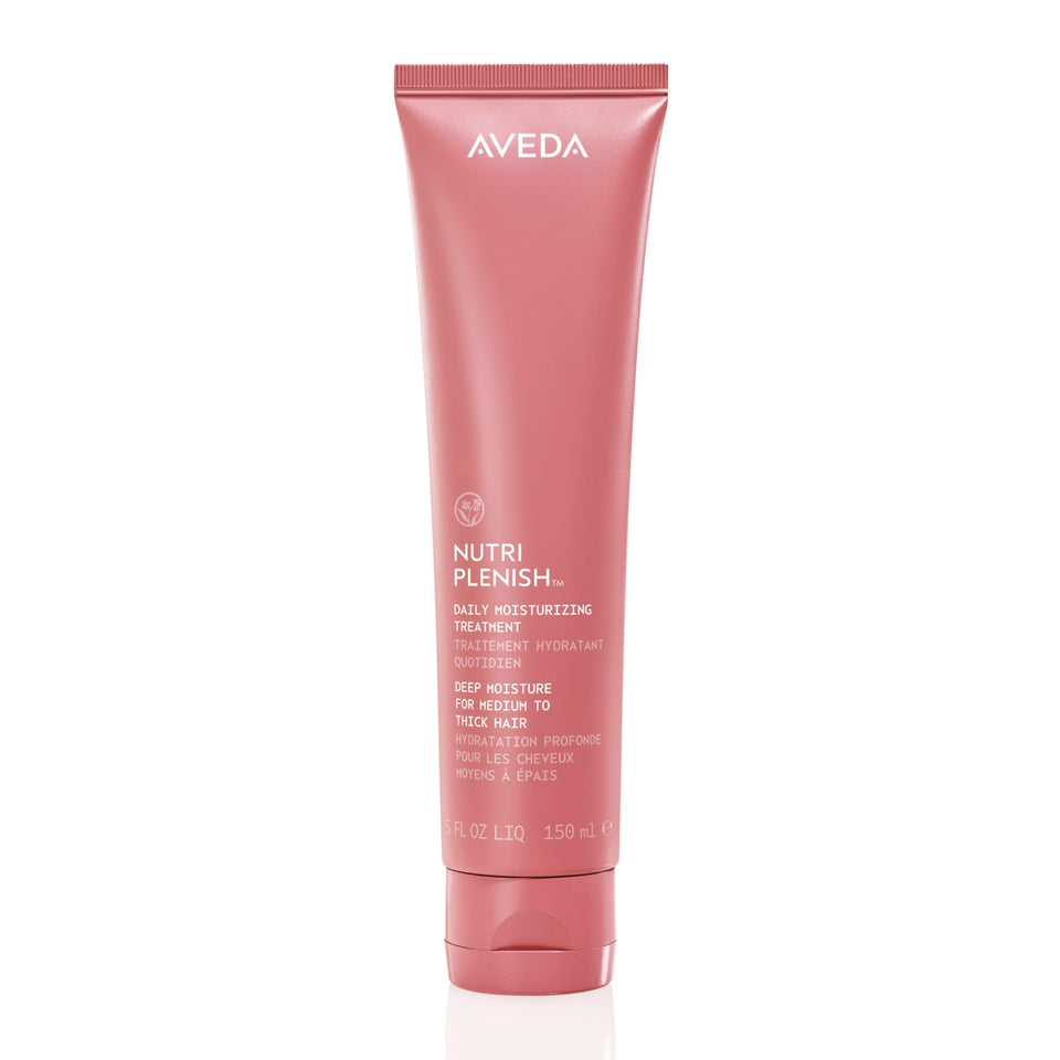 Aveda Nutriplenish front bottle showing packaging and product name benefits