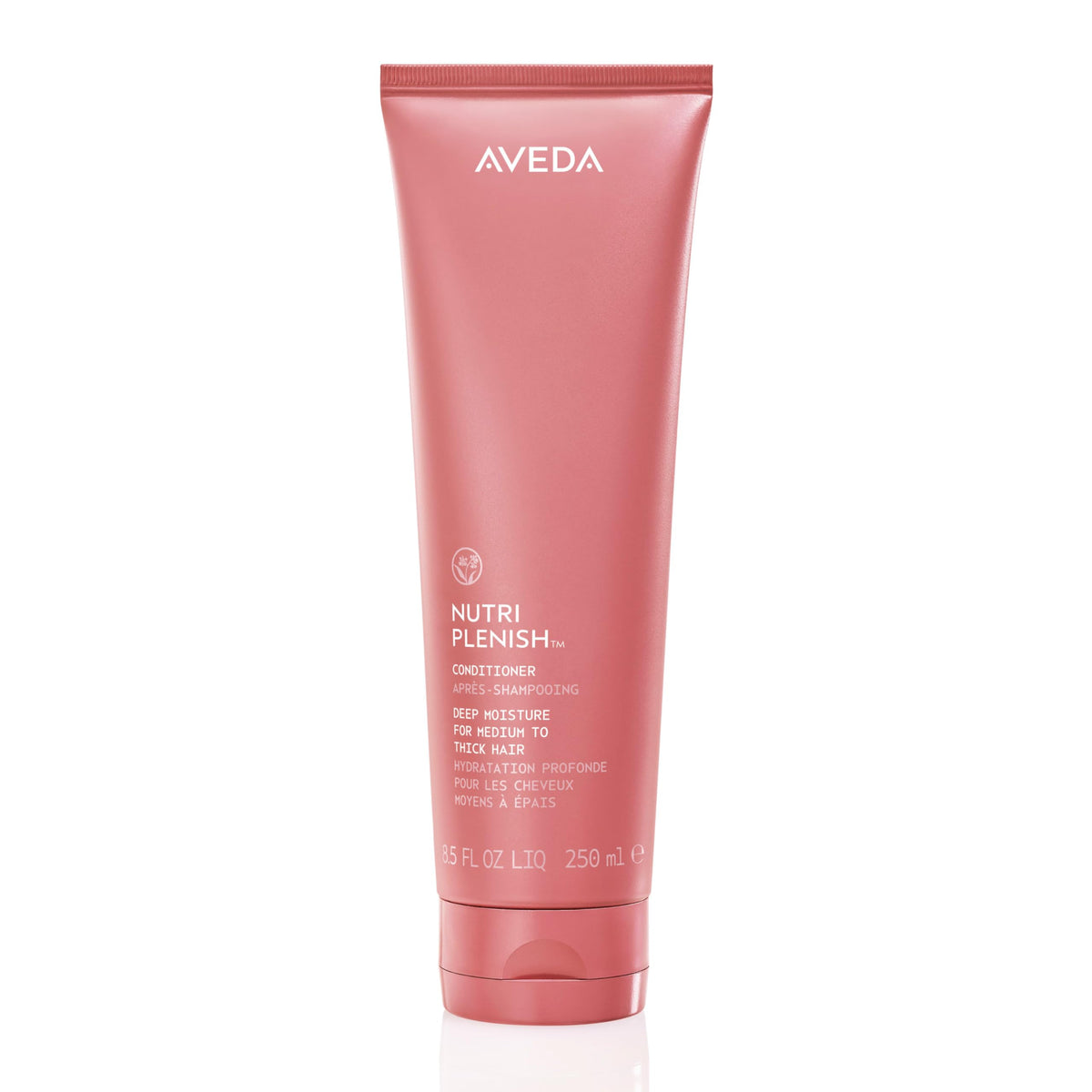 Aveda Nutriplenish front packaging showing bottle and logo for easy identification