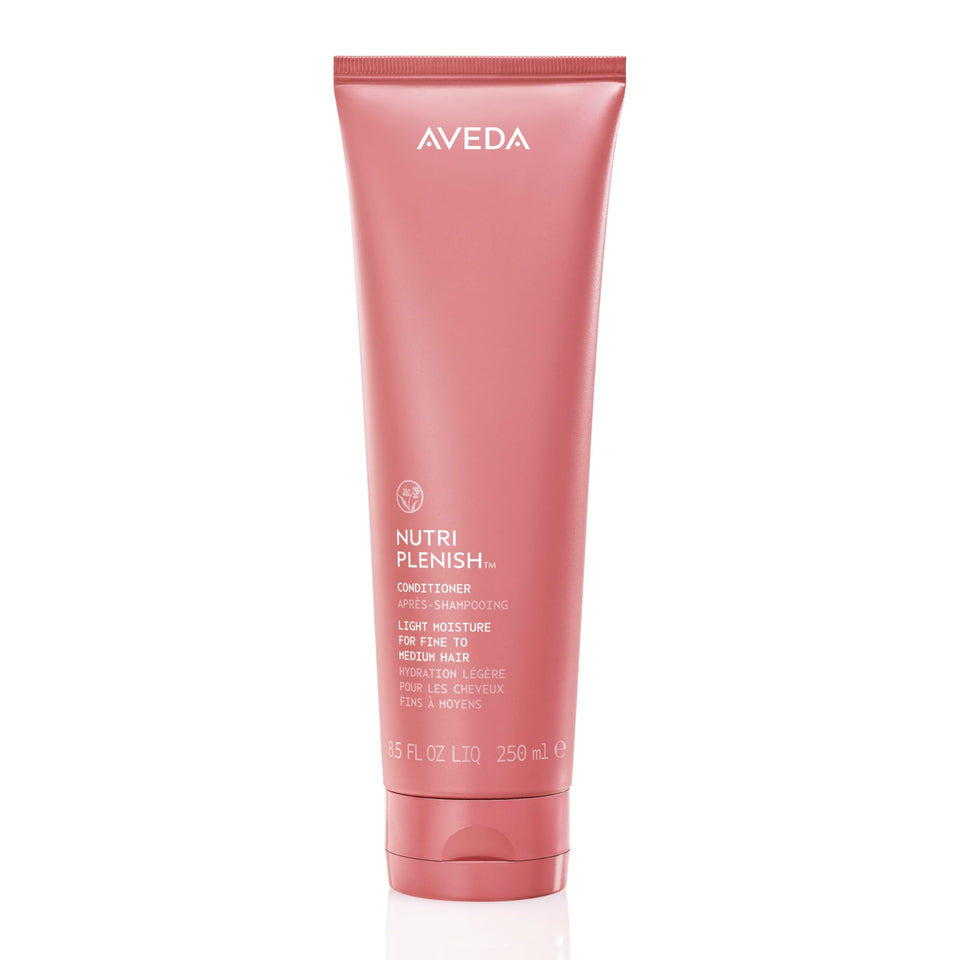 Aveda Nutriplenish front packaging showing clean design and product name benefits