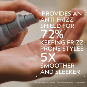 Aveda back label closeup showing ingredient claims and benefits