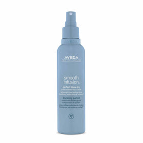 Aveda bottle front packaging showing product and sleek finish benefit