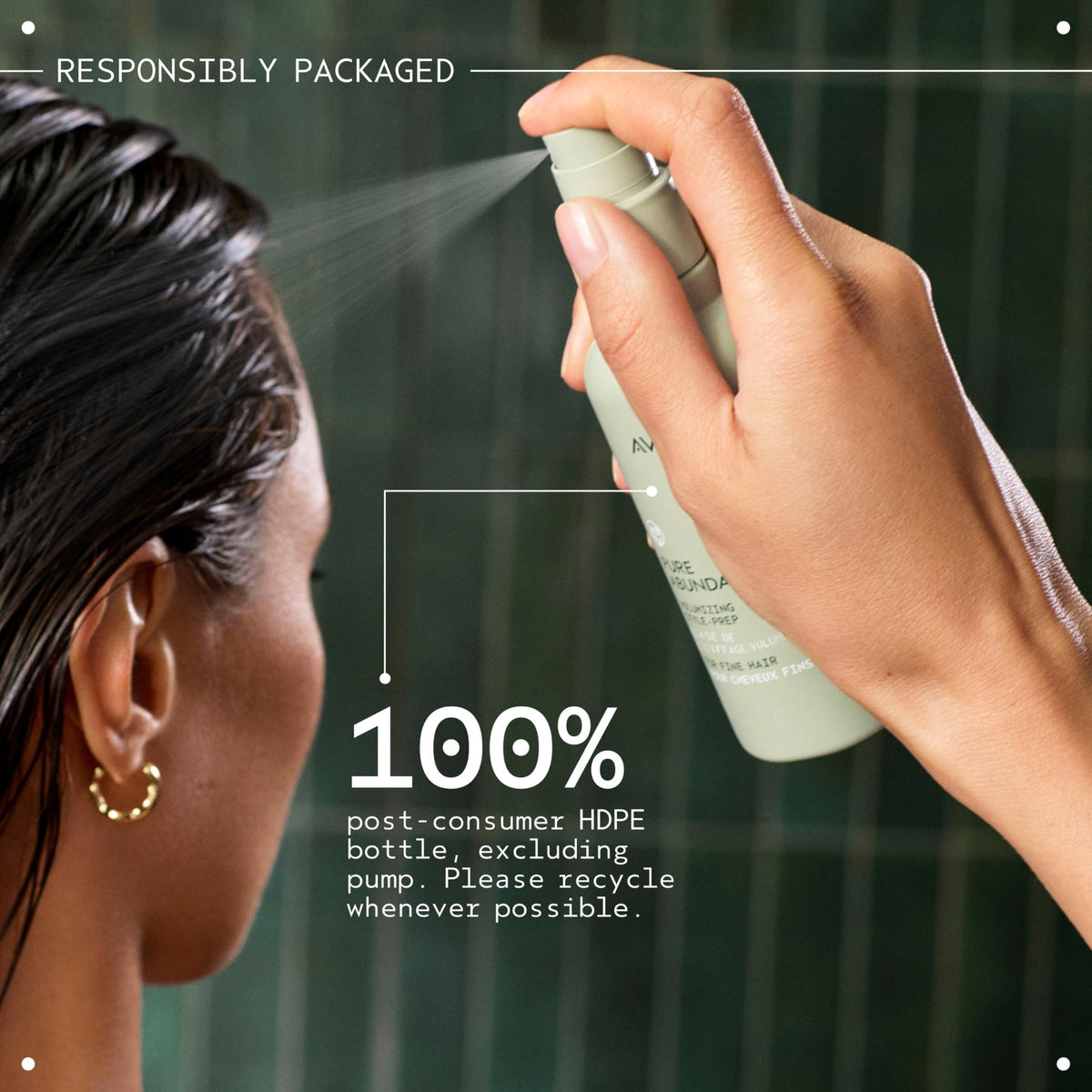 Aveda Pure Abundance results showing visible root lift and volume