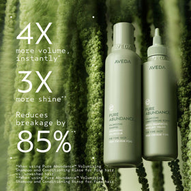 Aveda close-up pump dispensing conditioner for easy application benefit