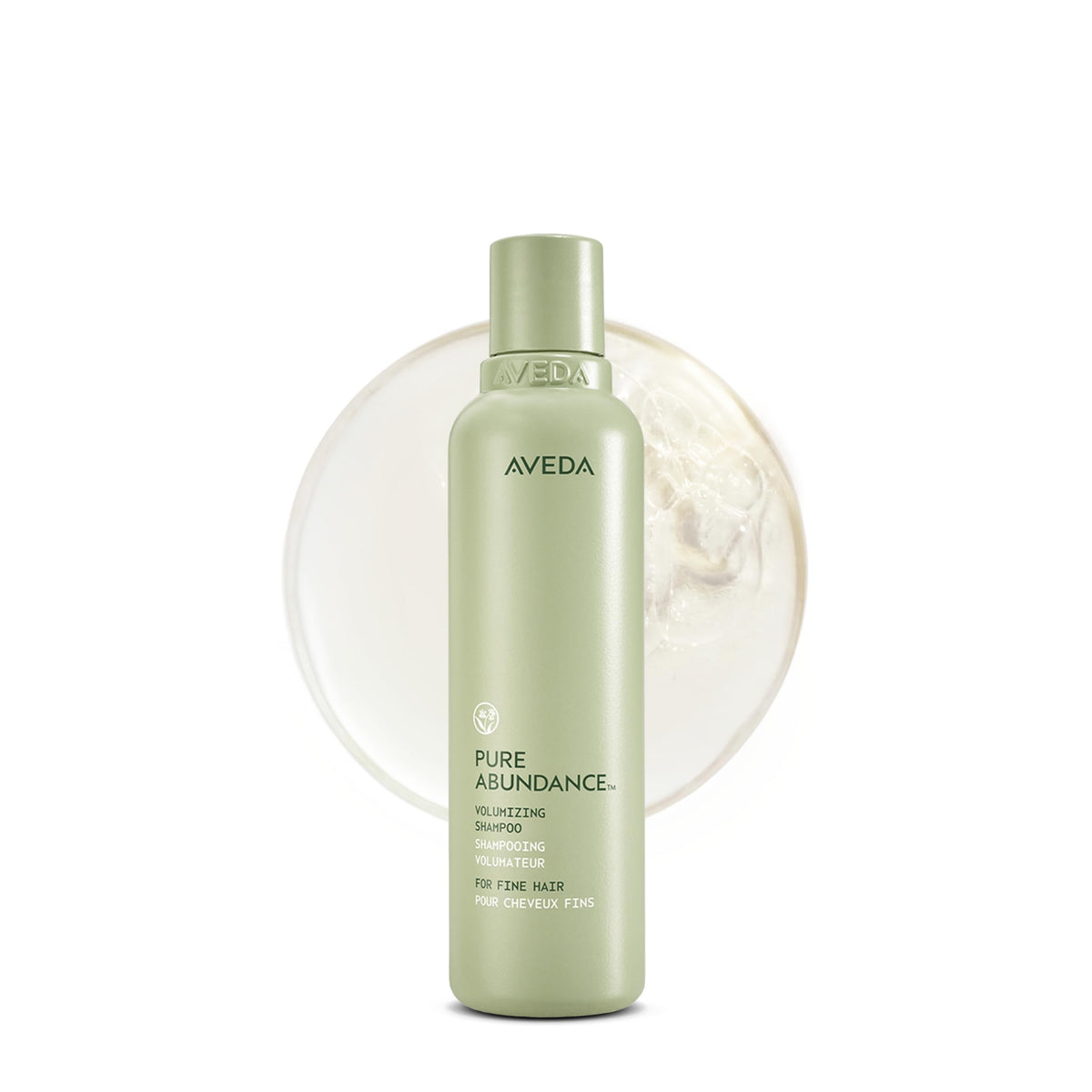 Aveda Pure Abundance front label showing product benefits and volume