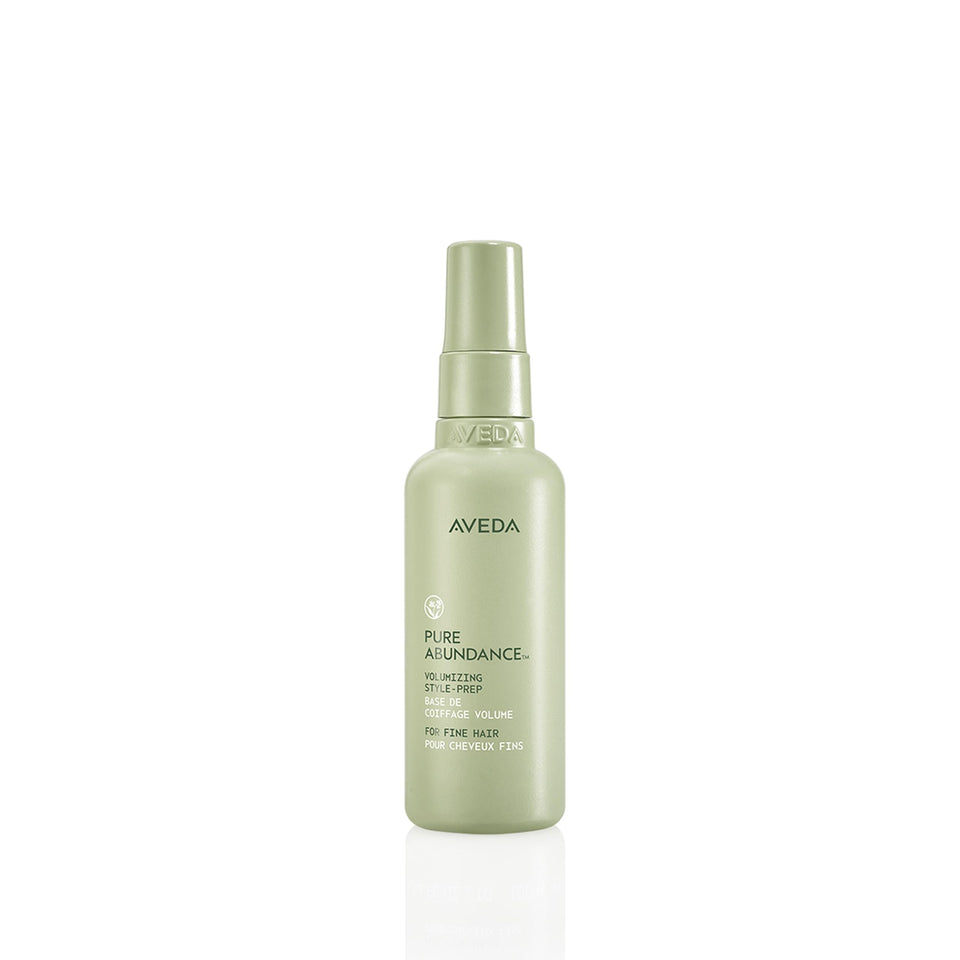Aveda Pure Abundance front packaging showing bottle and label benefits