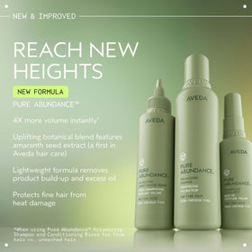 Aveda product on bathroom shelf evoking natural, salon-quality routine