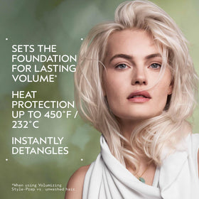 Aveda Pure Abundance nozzle spraying fine mist for even coverage