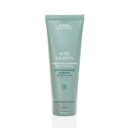 Aveda bottle front view showing packaging and product benefits