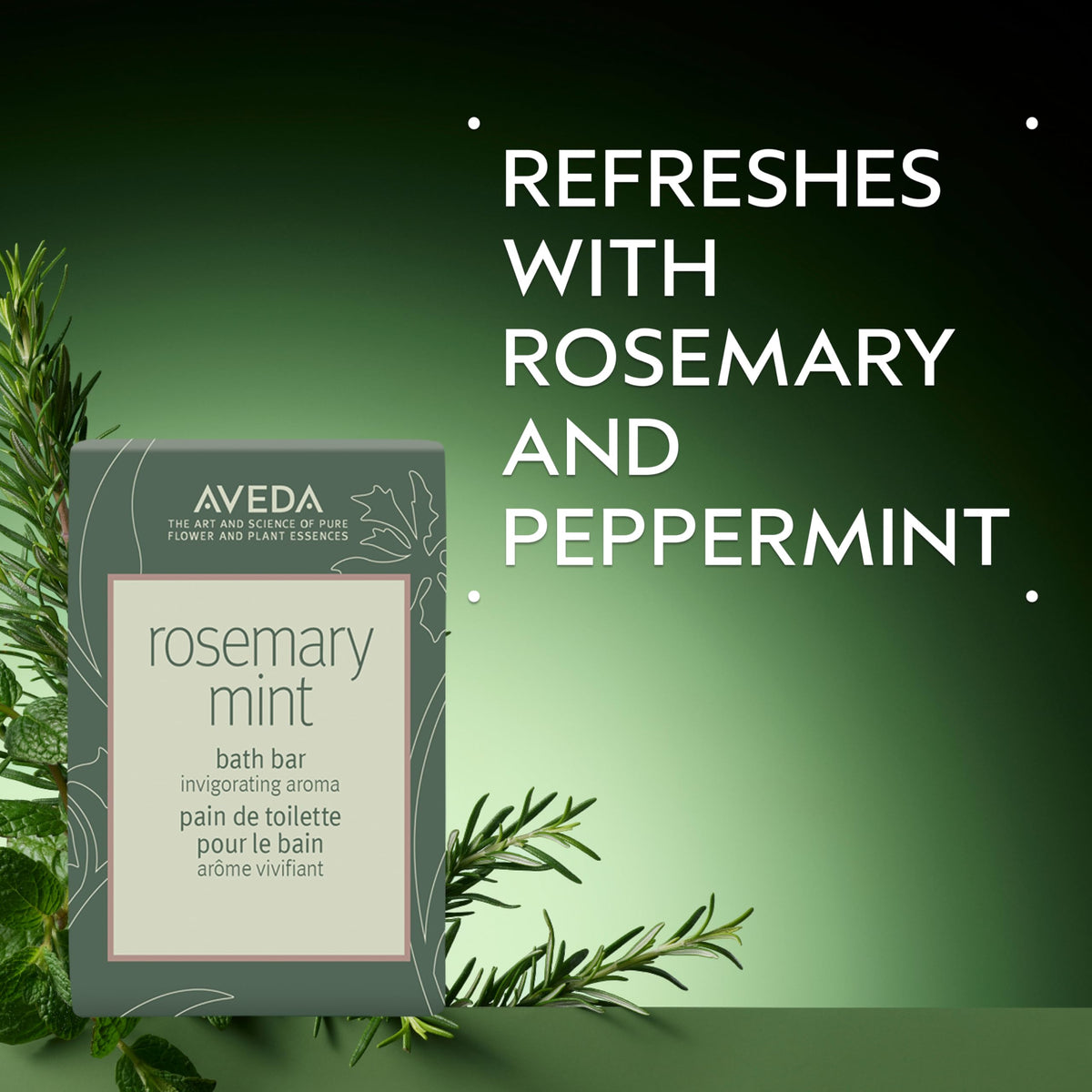 Aveda soap lather closeup highlighting creamy foam and cleansing benefit