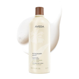 Aveda front packaging of Rosemary Mint conditioner showing bottle and branding for lightweight conditioning