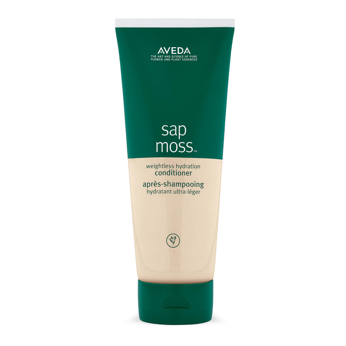 Aveda Sap Moss front bottle showing elegant design and moisturizing benefit
