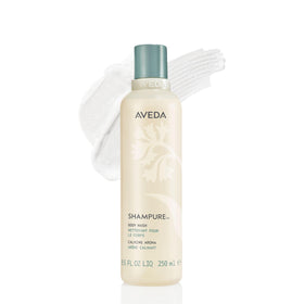 Aveda Shampure front bottle showing clean design and calming aroma benefit