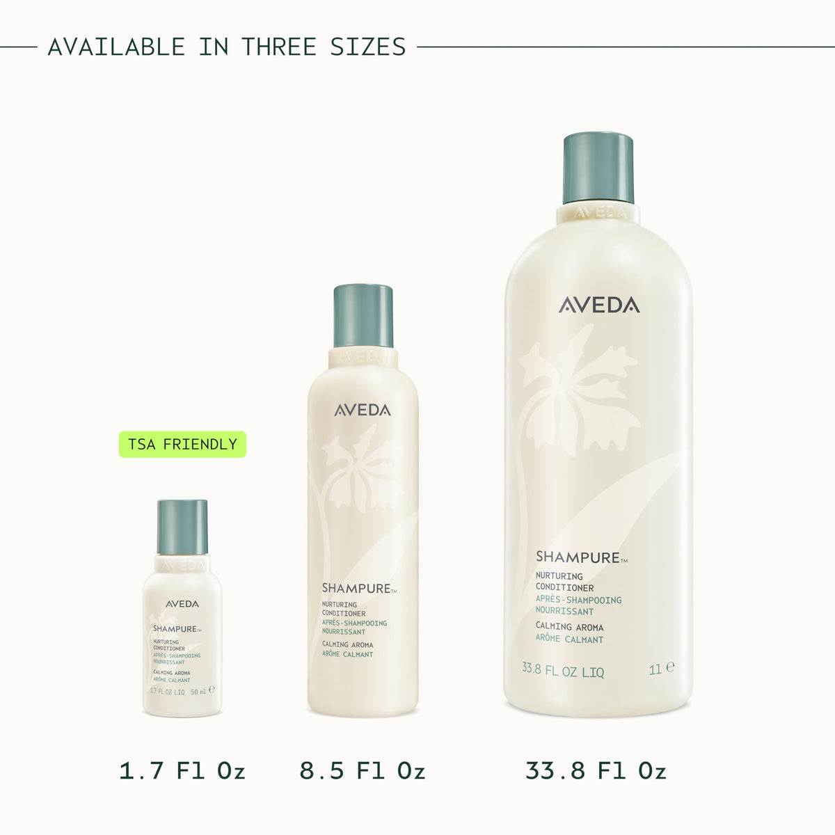 Aveda Shampure with abyssinian oil visual highlighting natural oil that boosts shine