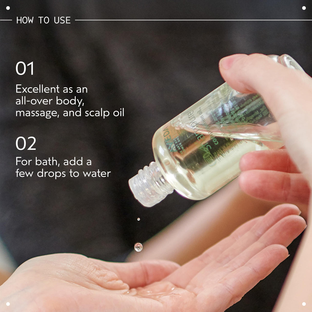 Aveda Shampure smoothed on arm demonstrating fast-absorbing hydration