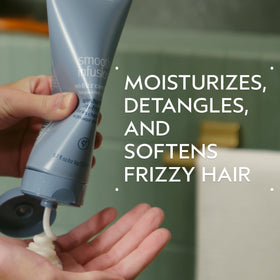 Aveda Smooth Infusion back-label with ingredient list and usage benefits visible