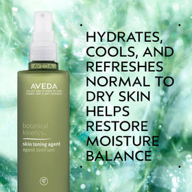 Aveda mist spray close-up illustrating fine mist and quick hydration benefits