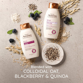 Aveeno back label showing ingredients and sulfate-free claims