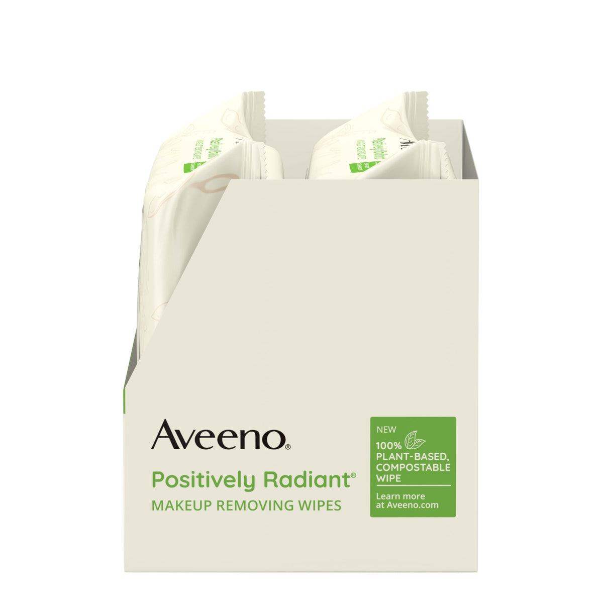 Aveeno back label close-up with ingredients and usage directions