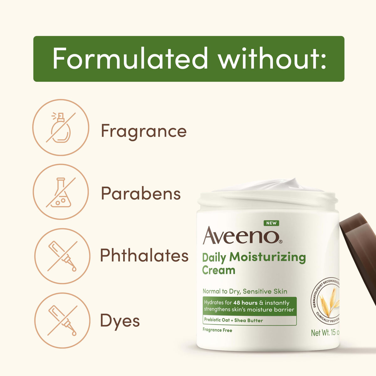 Aveeno in bathroom lifestyle setting conveying everyday skincare routine benefit