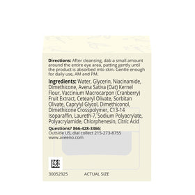 Aveeno illustrative before and after texture improvement, suggests smoother look