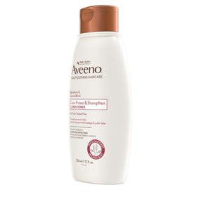 Aveeno conditioner in shower scene showing lather and rinse benefits