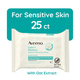 Aveeno body lotion pump detail showing fast-absorbing hydration benefit