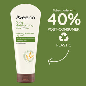 Aveeno bottle close-up prebiotic oat label highlighting soothing ingredient