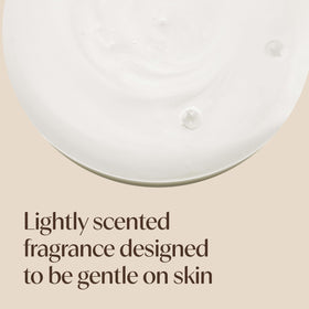Aveeno bottle on bath counter suggesting everyday use and subtle scent