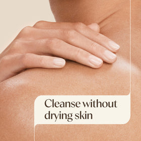 Aveeno bottle side ingredients label highlighting hypoallergenic benefits