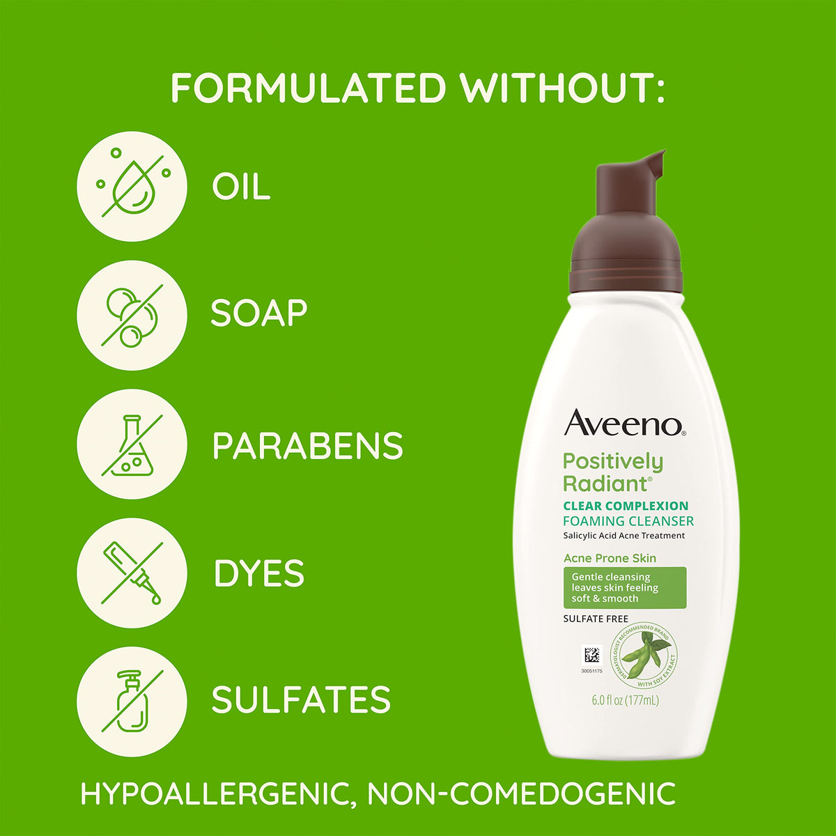 Aveeno bottle in hand for size comparison and travel-friendly benefit
