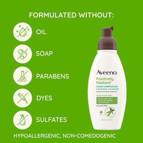 Aveeno bottle in hand for size comparison and travel-friendly benefit