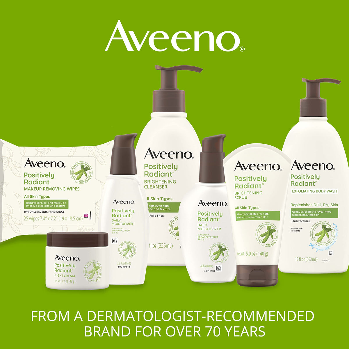 Aveeno cleanser placed on bathroom counter for daily use